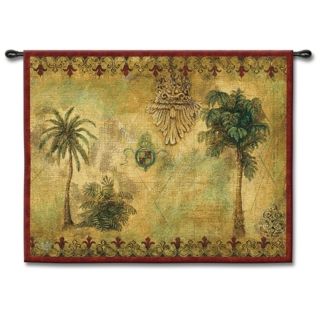 Regal Palms 53" Wide Wall Tapestry   #J8655
