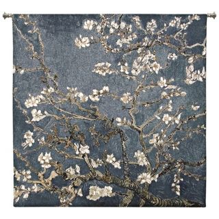 Almond Blossom Large 52" Square  Wall Hanging Tapestry   #J9024