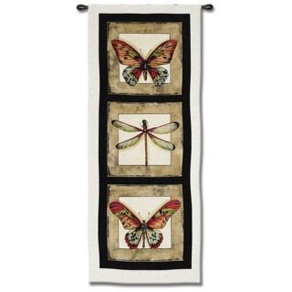 Butterfly and Dragonfly 49" High Wall Tapestry   #J8908