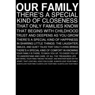 Family Rules White on Black 30" High Motivational Wall Art   #Y0512