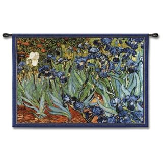 Irises 53" Wide Wall Tapestry   #J8627