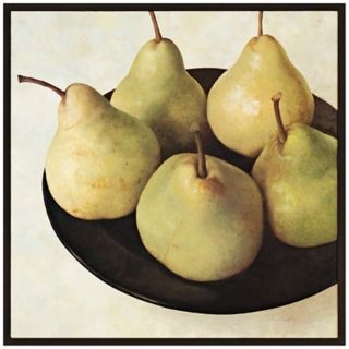 Classic Bartlett Pears 28 Square Framed Wall Art Plaque   #P1321