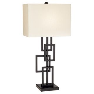 Possini Euro Design Black Bronze Floating Squares Table Lamp   #67982