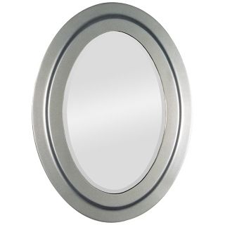 Painted Nickel Oval 30" High Wall Mirror   #M3535
