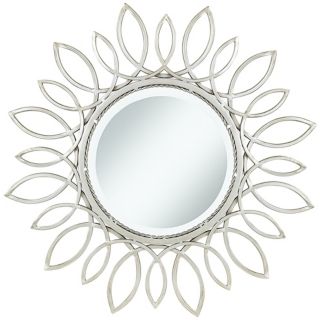 Silver Daisy 30" Wide Wall Mirror   #U5077