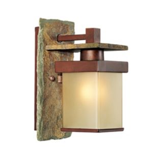 Slate Stone Collection 11" High Indoor/Outdoor Wall Sconce   #58515