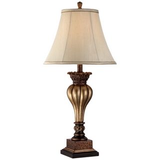 Possini Fluted Bulb Gold Table Lamp   #Y4060