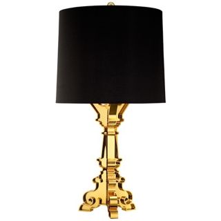 Baroque Gold Plate Acrylic Table Lamp   #X5016