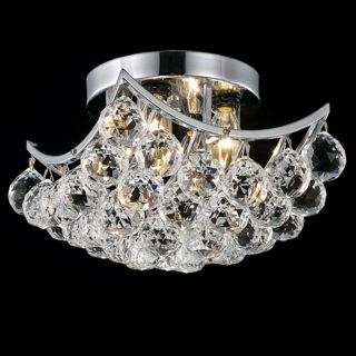 Corona 10" Wide Crystal Ceiling Light   #Y3864