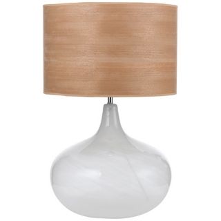 Horizon Hand Blown Swirl Glass Table Lamp   #T3362