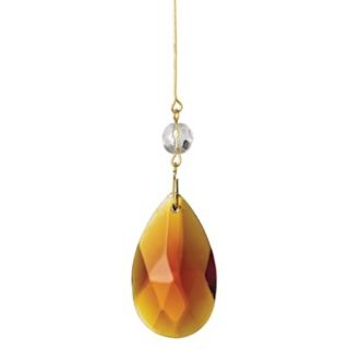 Set of 12 Amber Glass Shade Drops   #76687