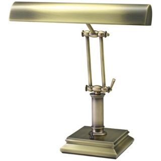 House of Troy 14” High Brass Twin Arm Piano Desk Lamp   #R3415
