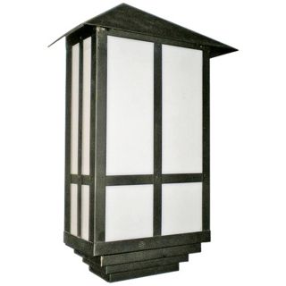 Bronze Tall Mission Style Outdoor Wall Lantern   #83758