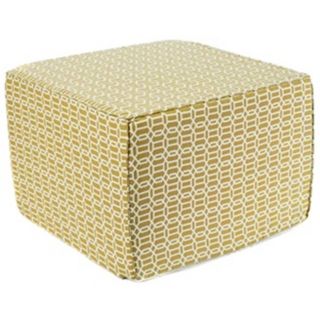 Mosaic Outdoor Square Green Ottoman   #Y5397