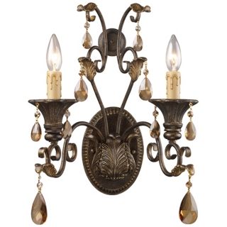 Rochelle Collection 18" High 2 Light Wall Sconce   #K2428