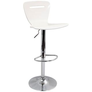 H2  Adjustable Height Counter or White Bar Stool   #P5360