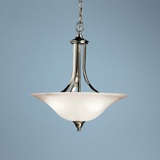 New Street Brushed Nickel Uplight Pendant Chandelier   #R3078