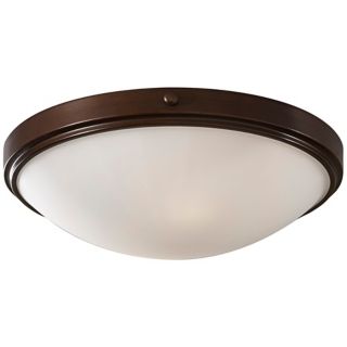 Murray Feiss Perry Bronze 15" Round Ceiling Light   #R9317