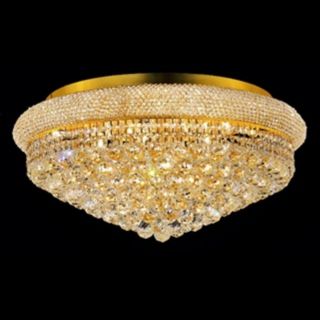 Primo 15 Light  Royal Cut Crystal and Gold Ceiling Light   #Y3739