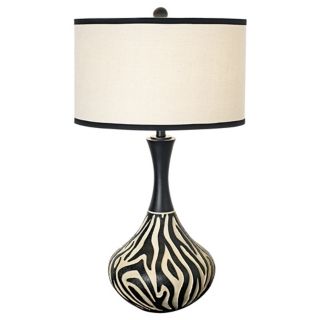 National Geographic Zebra Stripe Table Lamp   #P3913