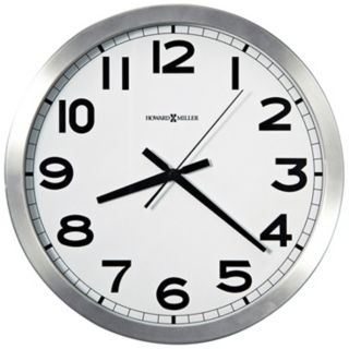 Howard Miller Spokane 15 3/4" Wide Aluminum Wall Clock   #X5341