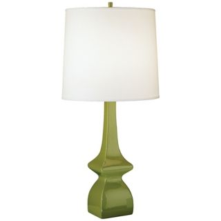 Jayne Artichoke Green Glazed Ceramic Table Lamp   #J1732
