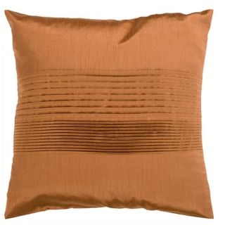 Surya Center Pleated 18" Copper Throw Pillow   #V2947