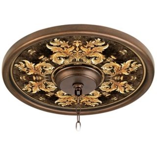 Kings Way 16" Wide Bronze Finish Ceiling Medallion   #02975 G7154