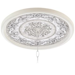 Camelot Manor Mist 16" Wide White 1" Opening Medallion   #G8213 G7716