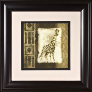 Giraffe Print Under Glass 21" Square Wall Art   #H1920