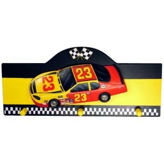 Race Car Wall Hanging Kids Coat and Hat Rack   #H5540