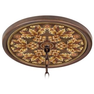 Acanthus Noble Bronze 16" Wide 1" Opening Medallion   #G8171 M4628