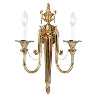Urn and Leaf 20 1/2" High Two Light Wall Sconce   #05529