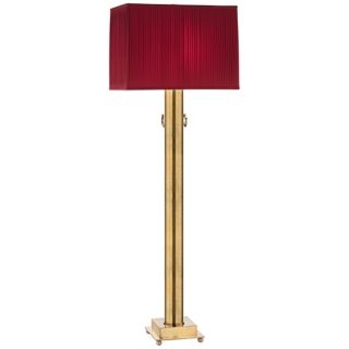 Mary McDonald Ondine Brass and Ruby Red Floor Lamp   #P8639