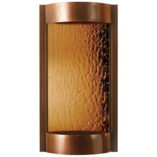 Contempo Solare Bronze Mirror & Copper Indoor Wall Fountain   #T1625