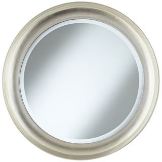 Antwerp Concave Frame 29 1/2" Round Silver Wall Mirror   #W4276