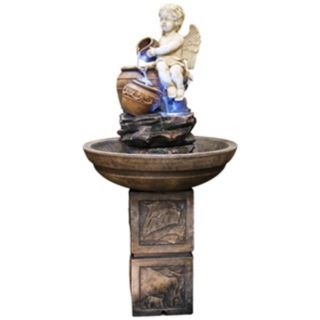 Angel with Urns LED Fountain   #X3681