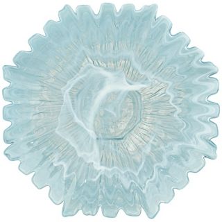 Blue Alabaster Sunflower Platter   #W0598