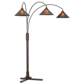 Mission Arc with Mica Shade Floor Lamp   #15971