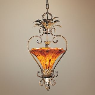 Metropolitan Salamanca Pen Shell Mosaic Pendant Chandelier   #18992