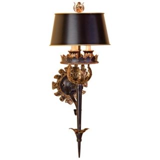 Currey and Company Duke 26" High Plug In Wall Sconce   #P3846