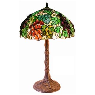 Grape Harvest Tiffany Style Table Lamp   #J6778