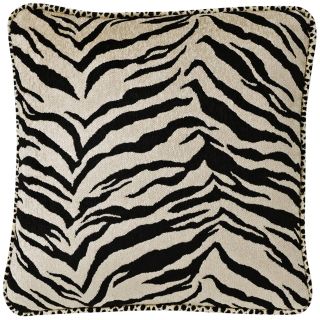 Black & White Zebra 22" Square Pillow   #G2836