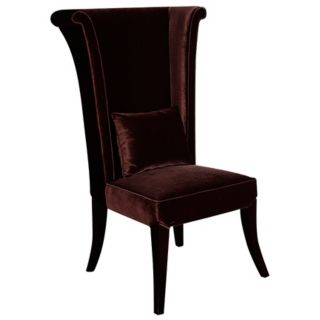 Mad Hatter Brown Velvet Dining Chair   #P6071