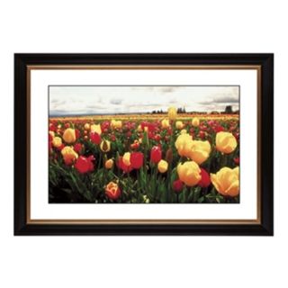 Tulip Field Giclee 41 3/8" Wide Wall Art   #57376 80384