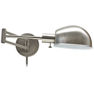 House of Troy Addison Satin Nickel Swing Arm Wall Lamp   #X5577
