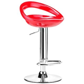 Zuo Tickle Red Adjustable Bar or Counter Stool   #G4139
