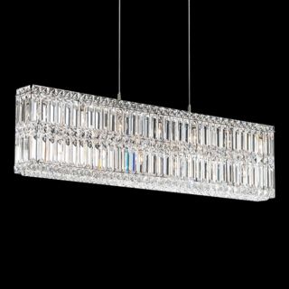 Schonbek Quantum Silver 35 1/2" Wide Crystal Chandelier   #J2751