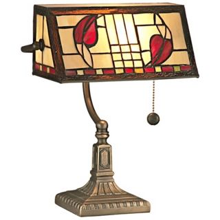 Dale Tiffany Henderson Banker's Accent Lamp   #X3494