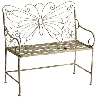 Butterfly Garden Settee Bench   #M7160